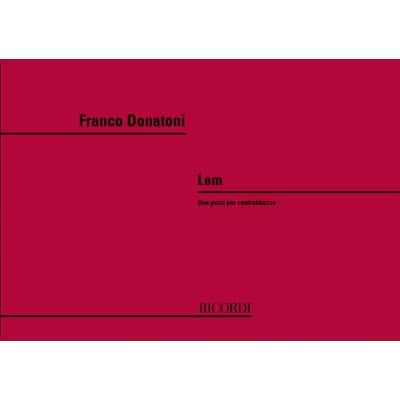 DONATONI FRANCESCO - LEM - CONTREBASSE 