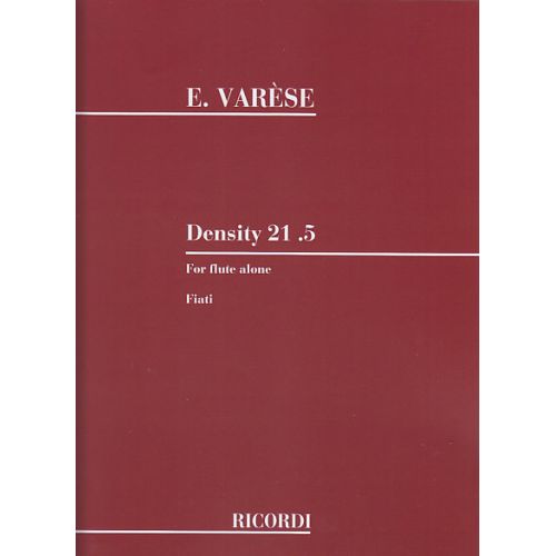 VARESE EDGAR - DENSITY 21.5 POUR FLûTE SEULE