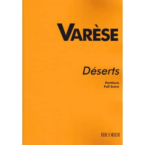 VARESE E. - DESERTS - PERCUSSIONS - BACCALAUREAT 2012