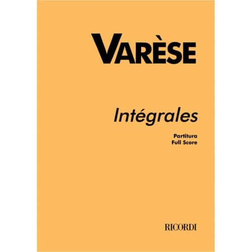 VARESE E. - INTEGRALES - 11 INSTRUMENTS A VENT ET PERCUSSION