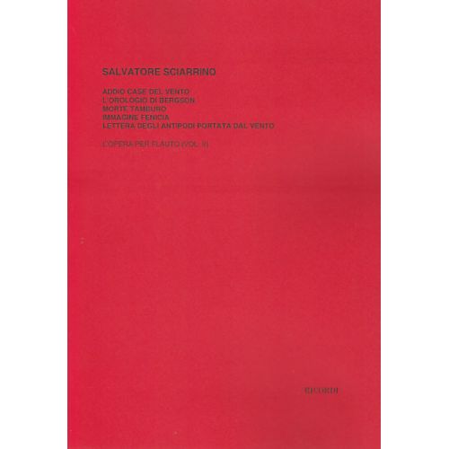 SCIARRINO S. - L'OPERA PER FLAUTO VOL. 2 - FLUTE
