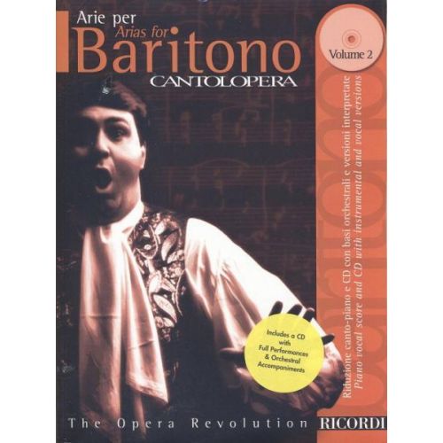 CANTOLOPERA: ARIE PER BARITONO, VOL. 2 + CD - CHANT ET PIANO