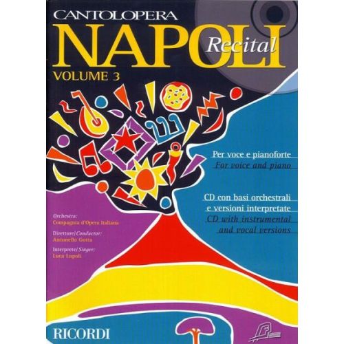 RICORDI CANTOLOPERA: NAPOLI RECITAL VOL. 3 + CD - CHANT ET PIANO