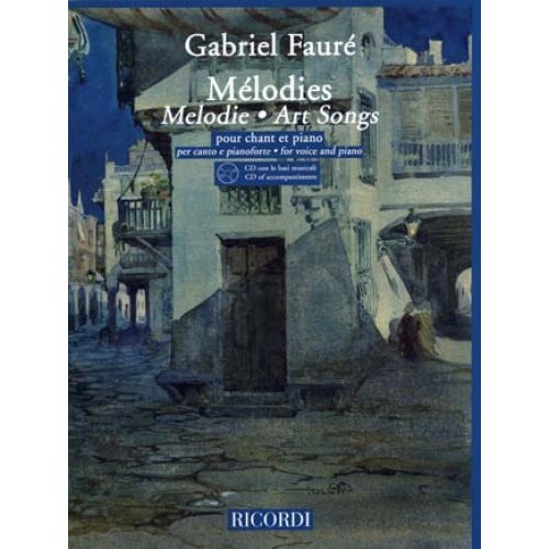 FAURE GABRIEL - ART SONGS + CD - VOICE, PIANO