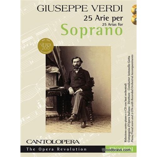 CANTOLOPERA - VERDI G. - 25 ARIAS FOR SOPRANO + CD 