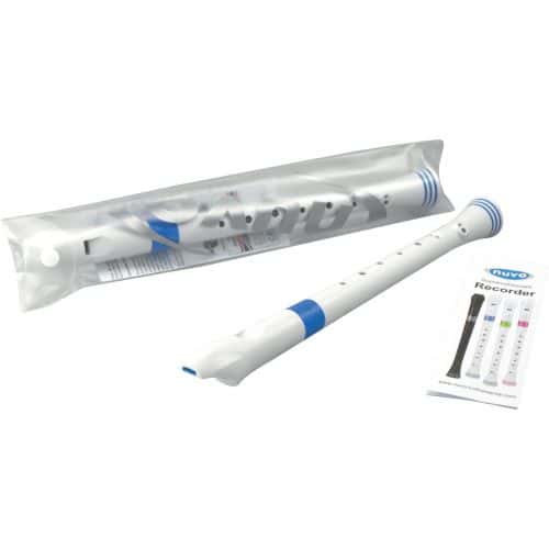 SOPRANO RECORDER WHITE AND BLUE