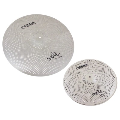 OBERA CYMBALS Set 2 Cymbales Silencieuces Mute - 14" 20"