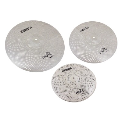 OBERA CYMBALS MUTE 3X SILENT CYMBALS SET - 14" 16" 20"