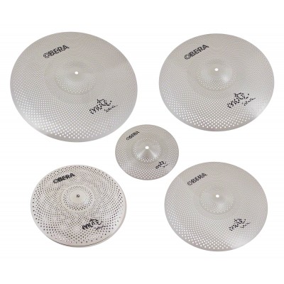 OBERA CYMBALS Set 5 Cymbales Silencieuces Mute 14" 16" 18" 20" 10"