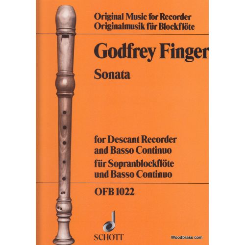 FINGER G. - SONATA - FLUTE A BEC SOPRANO ET BC