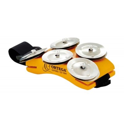 OSSFT FOOT TAMBOURINE WITH STEEL JINGLES