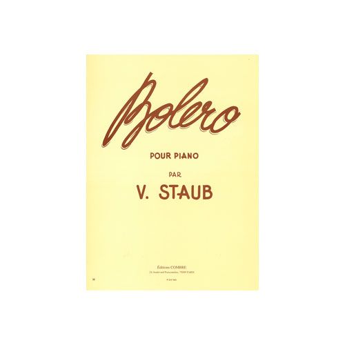 STAUB - BOLERO - PIANO
