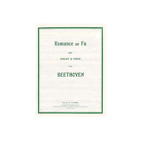 COMBRE BEETHOVEN LUDWIG VAN - ROMANCE EN FA OP.50 - VIOLON ET PIANO