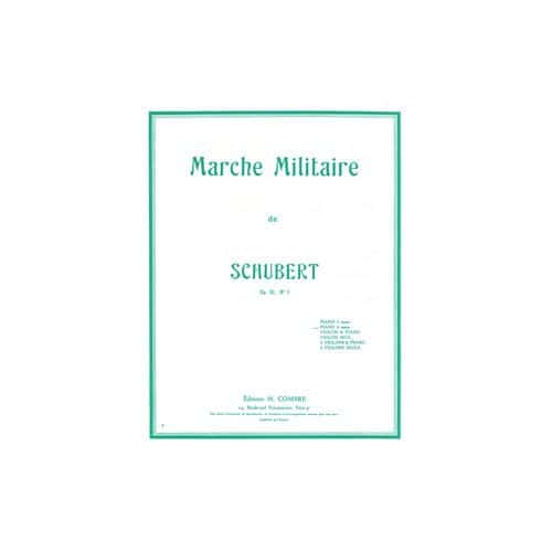 SCHUBERT FRANZ - MARCHE MILITAIRE OP.51 N.1 - PIANO A 4 MAINS