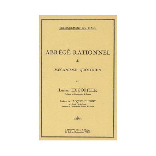 COMBRE EXCOFFIER LUCIEN - ABREGE RATIONNEL DE MECANISME QUOTIDIEN - PIANO