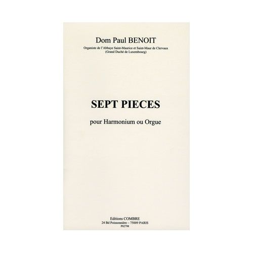 COMBRE Benoit - 7 Pièces - Harmonium Ou Orgue