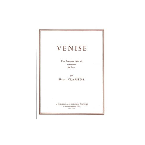 COMBRE CLASSENS HENRI - VENISE - SAXOPHONE ET PIANO