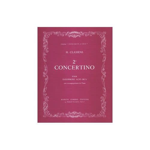 CLASSENS - CONCERTINO NO.2 - SAXOPHONE ET PIANO