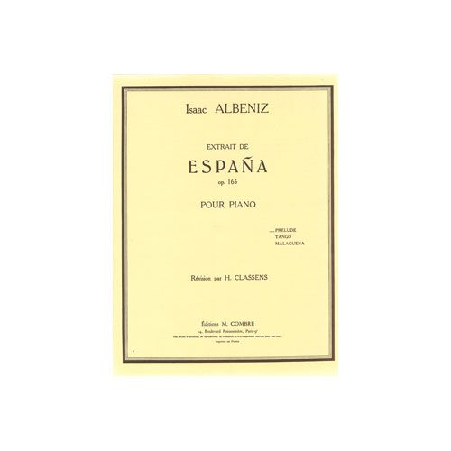 COMBRE Albeniz - Espana Op.165 Prélude - Piano