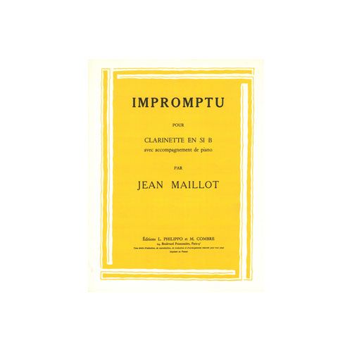 MAILLOT JEAN - IMPROMPTU - CLARINETTE ET PIANO