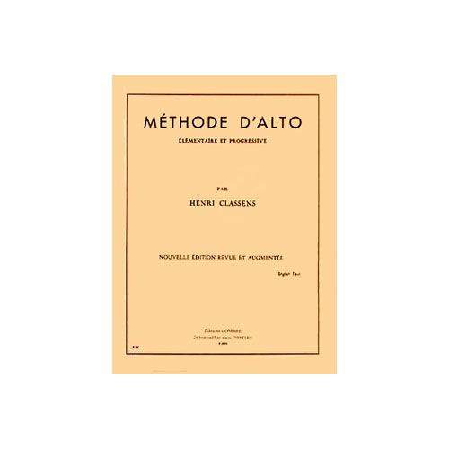 COMBRE CLASSENS H. - METHODE D'ALTO