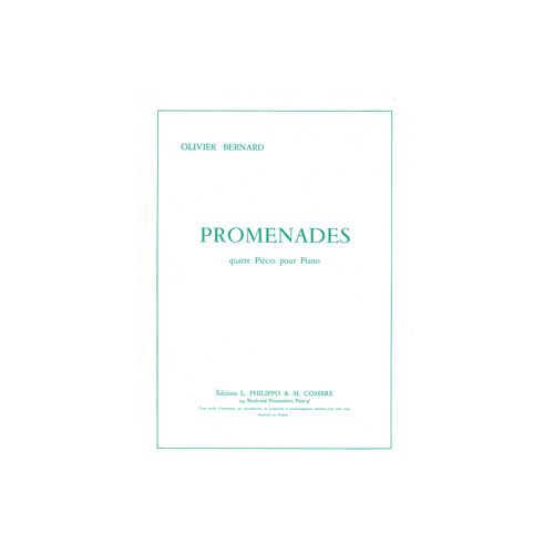 COMBRE Bernard - Promenades (4 Pièces) - Piano
