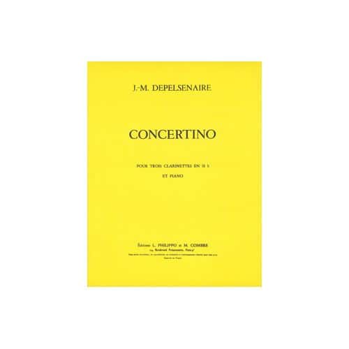  Depelsenaire Jean-marie - Concertino - 3 Clarinettes Sib Et Piano