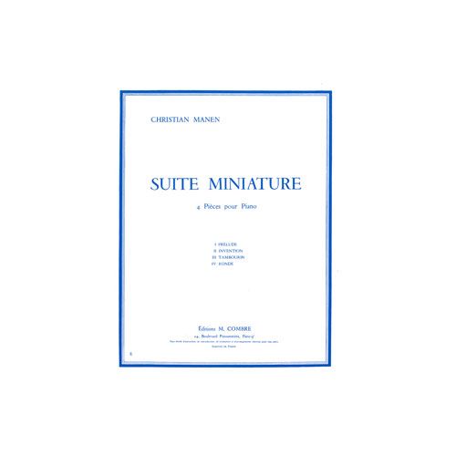 MANEN CHRISTIAN - SUITE MINIATURE (4 PIECES) - PIANO