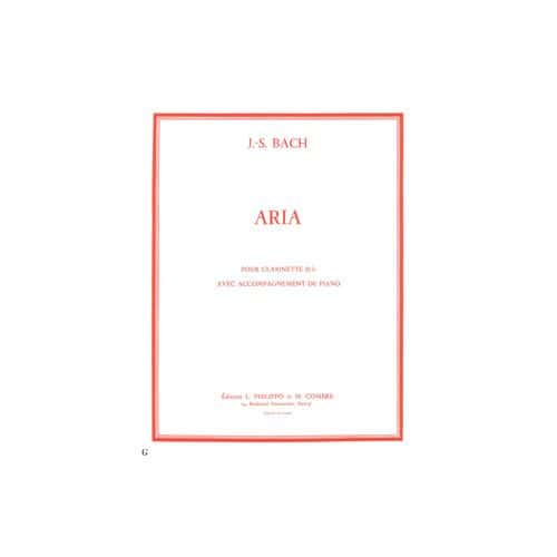  Bach Johann Sebastian - Aria Extr. De La Suite En Re Maj. (transcription) - Clarinette Et Piano