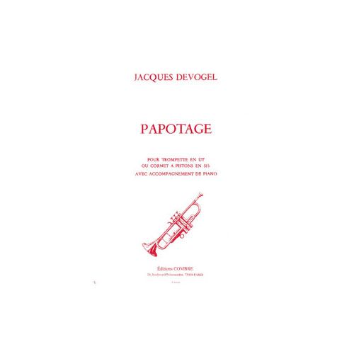COMBRE DEVOGEL JACQUES - PAPOTAGE - TROMPETTE ET PIANO