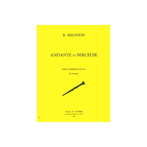COMBRE Mignion - Andante et Berceuse - Clarinette et Piano