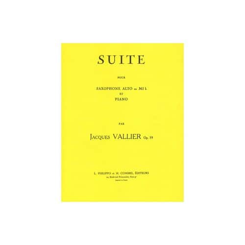VALLIER - SUITE OP.59 - SAXOPHONE ET PIANO