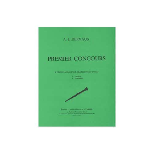 DERVAUX ANDRE-JEAN - PREMIER CONCOURS (CORALIE - GENTIMENT) - CLARINETTE ET PIANO