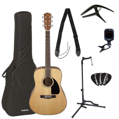 FENDER Complete Pack Cd-60 Dreadnought V3 Ds Wlnt Natural