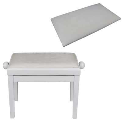 WOODBRASS KBE40 BLANCHE + PELOTE (ASSISE) VELOURS BLANCHE OFFERTE