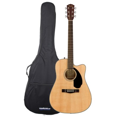 Pack Cd-60Sce Dreadnought Wlnt Natural + Gigbag