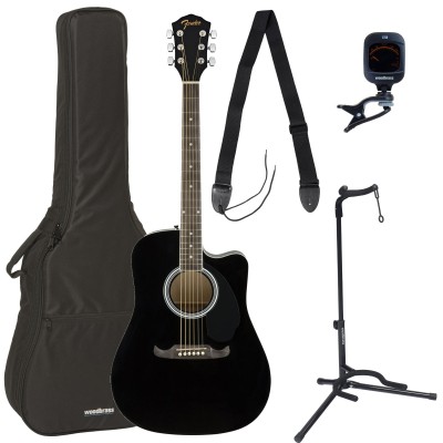 Pack FA-125ce Dreadnought WLNT Black + Accessoires