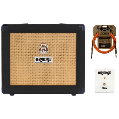 ORANGE AMPS PACK CRUSH 20RT BLACK + FOOTSWITCH ET CABLE OFFERT