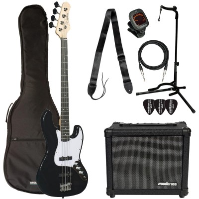 WOODBRASS Pack JB100 Noire + Ampli BA820 + Accessoires