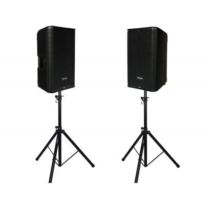 DXPRO12 PACK + SPEAKER STANDS