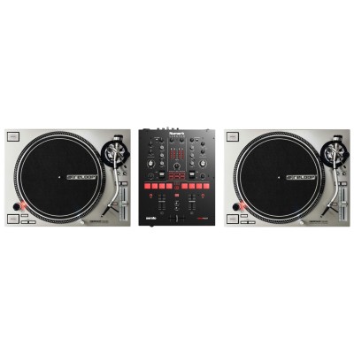 Pack Regie DJ Vinyle : RP 7000 MK2 Silver + Numark Scratch