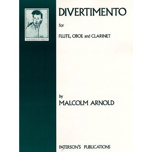 ARNOLD MALCOLM - DIVERTIEMENTO FOR FLUTE, OBOE AND CLARINET SET OF PARTS - CLARINET