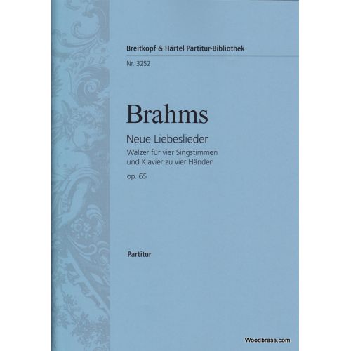 BRAHMS J. - NEUE LIEBESLIEDER OP. 65