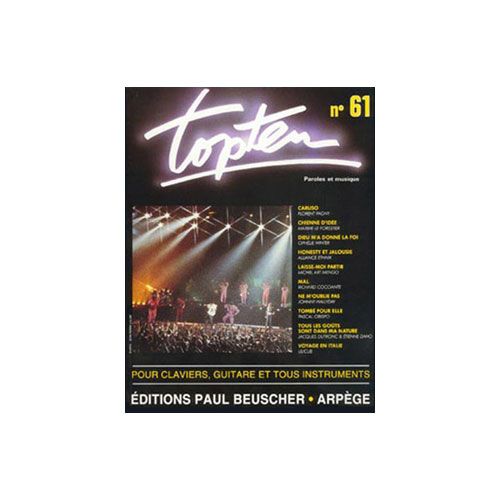 PAUL BEUSCHER PUBLICATIONS TOP TEN N.61 - CHANT ET ACCOMPAGNEMENT