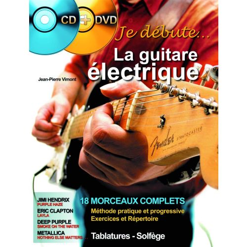 VIMONT J.P. - JE DEBUTE LA GUITARE ELECTRIQUE + CD + DVD