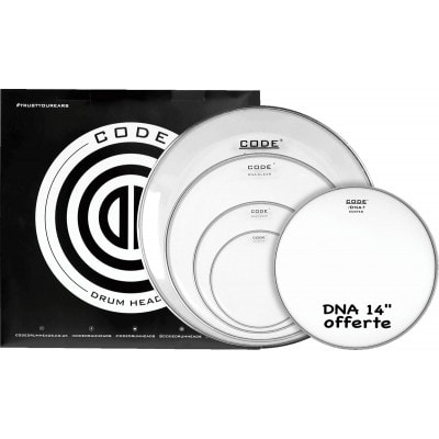 CODE DRUM HEAD FULL PACK DNA CLEAR 10/12/16/22 + 14DNA SABLEE