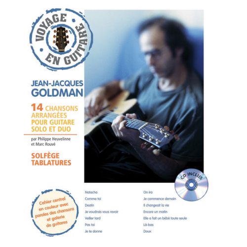 HIT DIFFUSION GOLDMAN J.J. - VOYAGE EN GUITARE + CD - GUITARE TAB