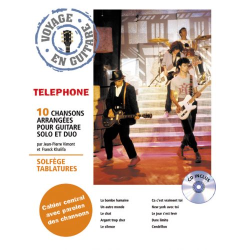 TELEPHONE - VOYAGE EN GUITARE + CD - GUITARE TAB