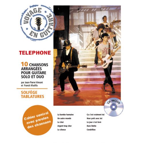 HIT DIFFUSION TELEPHONE - VOYAGE EN GUITARE + CD - GUITARE TAB