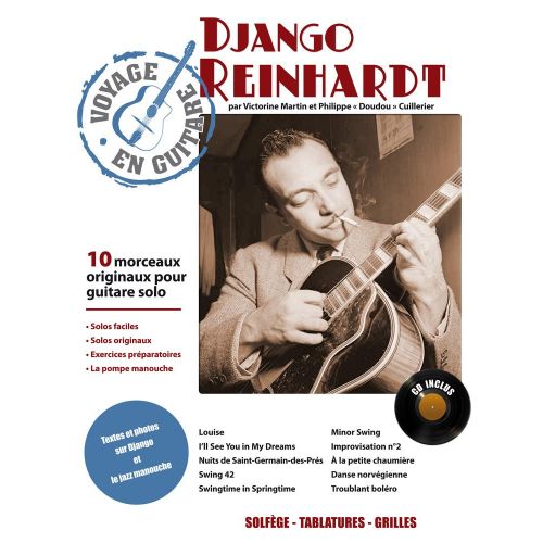 HIT DIFFUSION Reinhardt Django - Voyage En Guitare + CD - Guitar Tab
